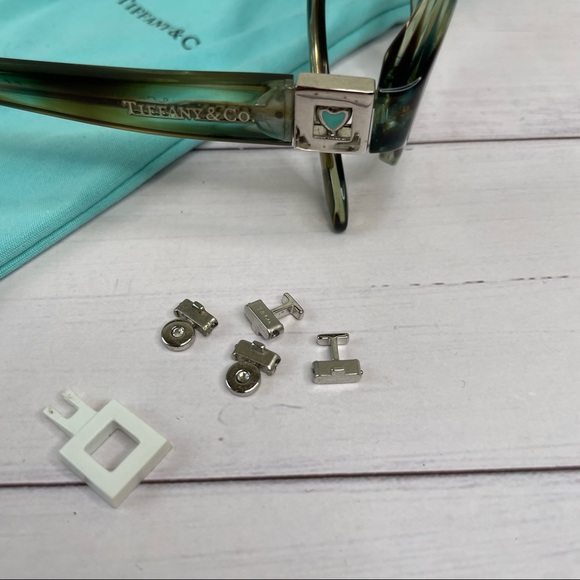 Tiffany & Co clear tortoise glasses, changeable charms - Picture 2 of 6